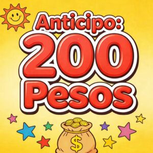200de anticipo